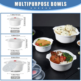 POYIPI easy-grip lids for spill-free reheating.