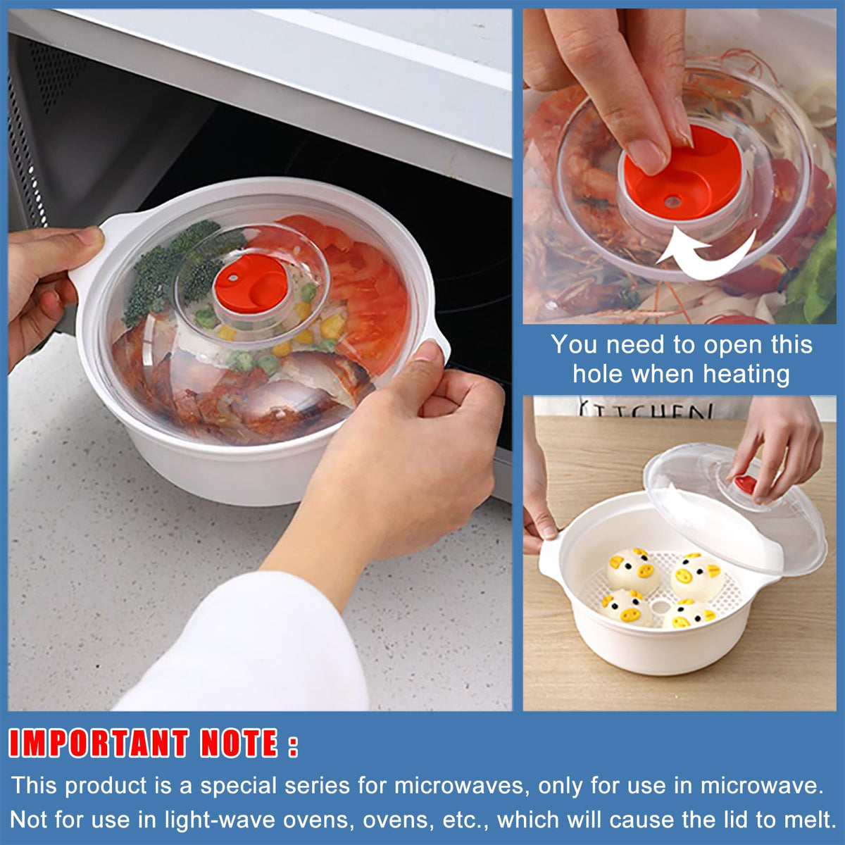 POYIPI heat-resistant PP material ensures microwave-safe performance.