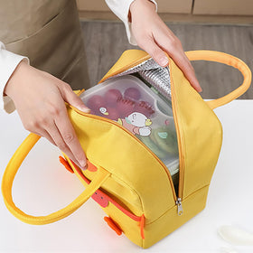 POYIPI insulated lunch bag with inner aluminum liner helps keep food fresh.