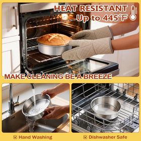 P&P CHEF 7-inch cake pan dishwasher-safe for quick cleanup