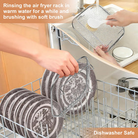 P&P CHEF air fryer accessories set enabling bake and roast with one rack.