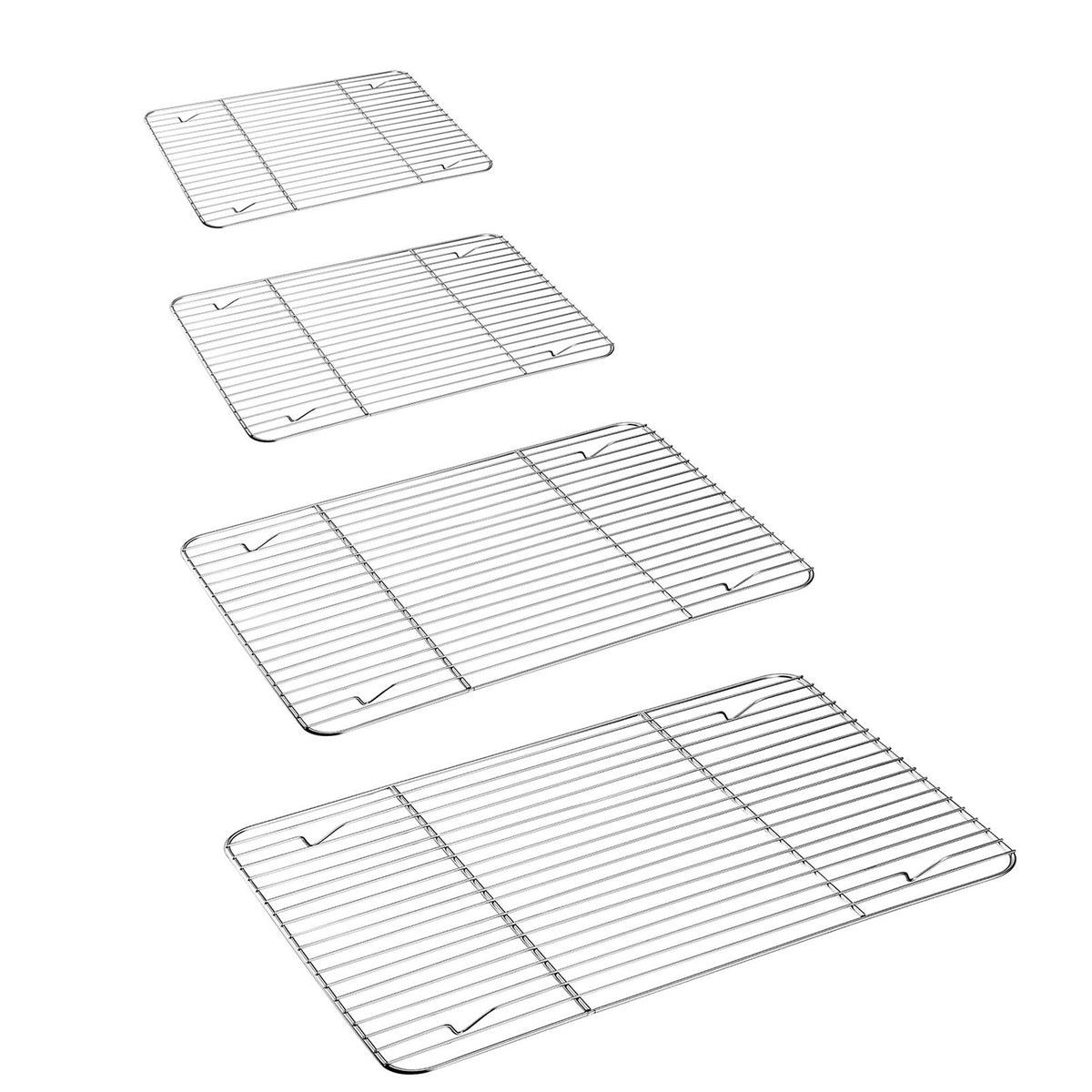 P&P CHEF cooling rack 15.3-inch rectangle promotes even baking and fast cooling.