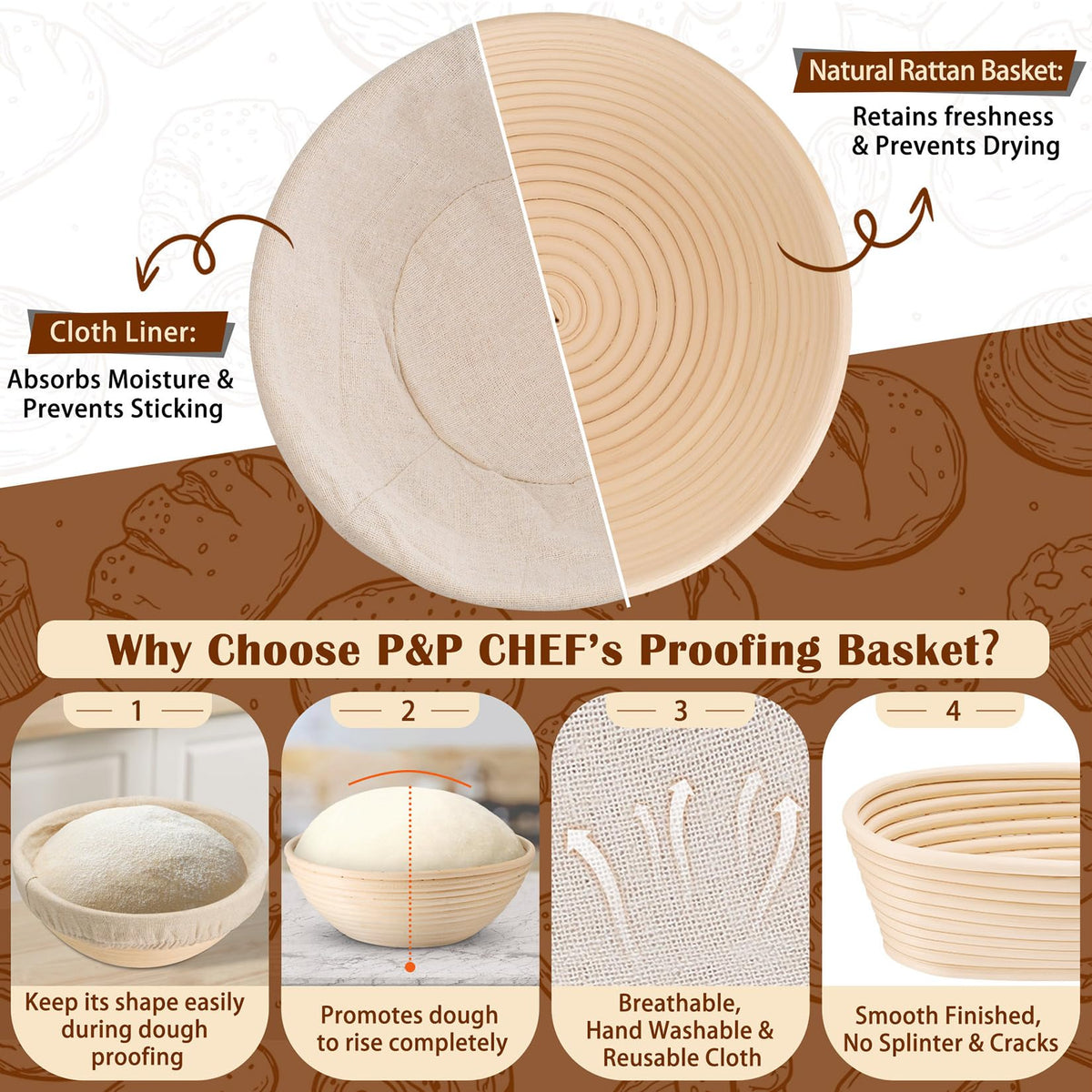 P&P CHEF bread lame for precise shallow cuts on loaves