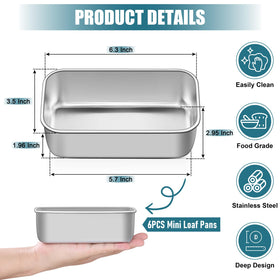 P&P CHEF bread loaf pan provides even heat for consistent slices.