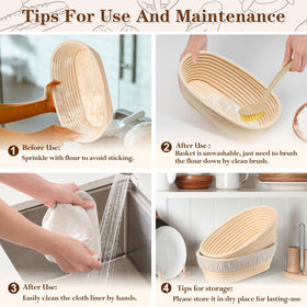 P&P CHEF two-basket bread-making set perfect for family baking sessions.