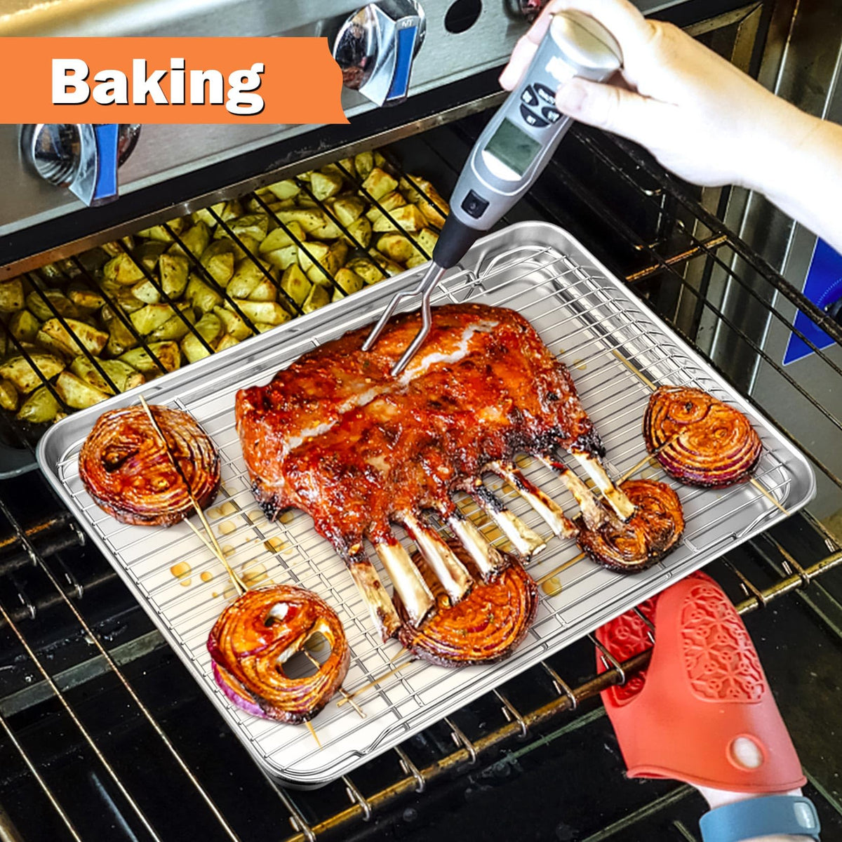 P&P CHEF rack is dishwasher safe for easy cleanup