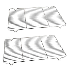 P&P CHEF cooling rack 2-pack full view for air circulation and cooling cookies