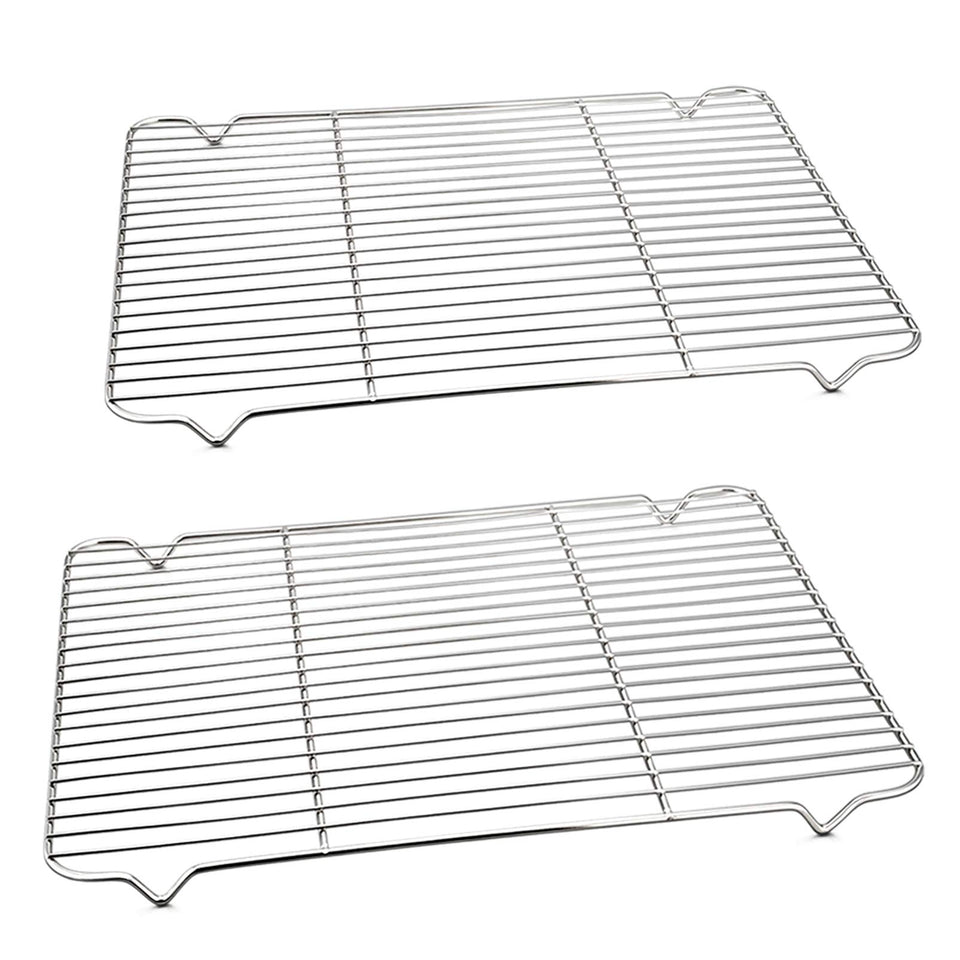 P&P CHEF cooling rack 2-pack full view for air circulation and cooling cookies