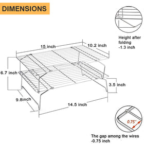 P&P CHEF stainless steel mesh emphasizes rust-free, durable construction.