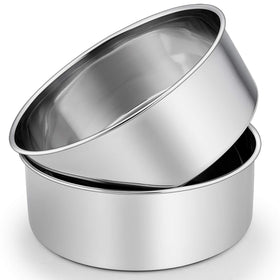 P&P CHEF 8-inch deep cake pan with 3-inch sides for tall layer cakes.