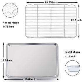 P&P CHEF dishwasher-safe bakeware ready for quick cleanup.