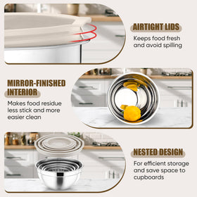 P&P CHEF lids with seal design keep leftovers fresh