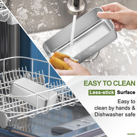P&P CHEF loaf pan promotes even browning and easy release.