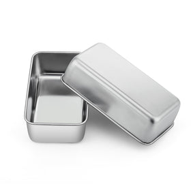 P&P CHEF loaf pan front view, 9x5 size for even bread browning.