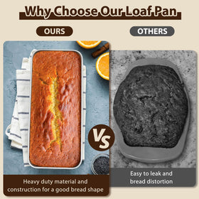 P&P CHEF loaf pan ideal for meatloaf, bread, brownies, and lasagna