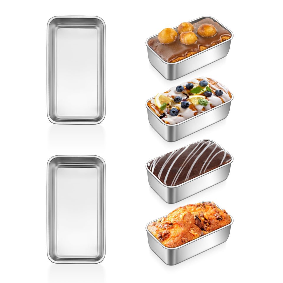 P&P CHEF mini loaf pan set ready for quick single servings.