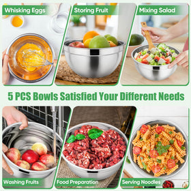 P&P CHEF 4.6 qt mixing bowl with lid for bulk mixing