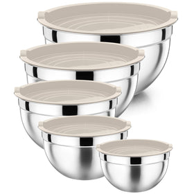 P&P CHEF mixing bowls with lids collection for organized prep