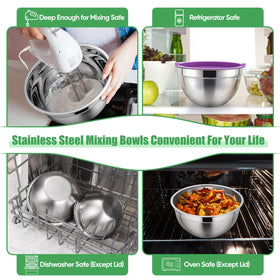 P&P CHEF nesting bowls with lids save space and organize
