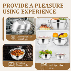 Versatile P&amp;P CHEF set suitable for prep, storage, serving, and baking.