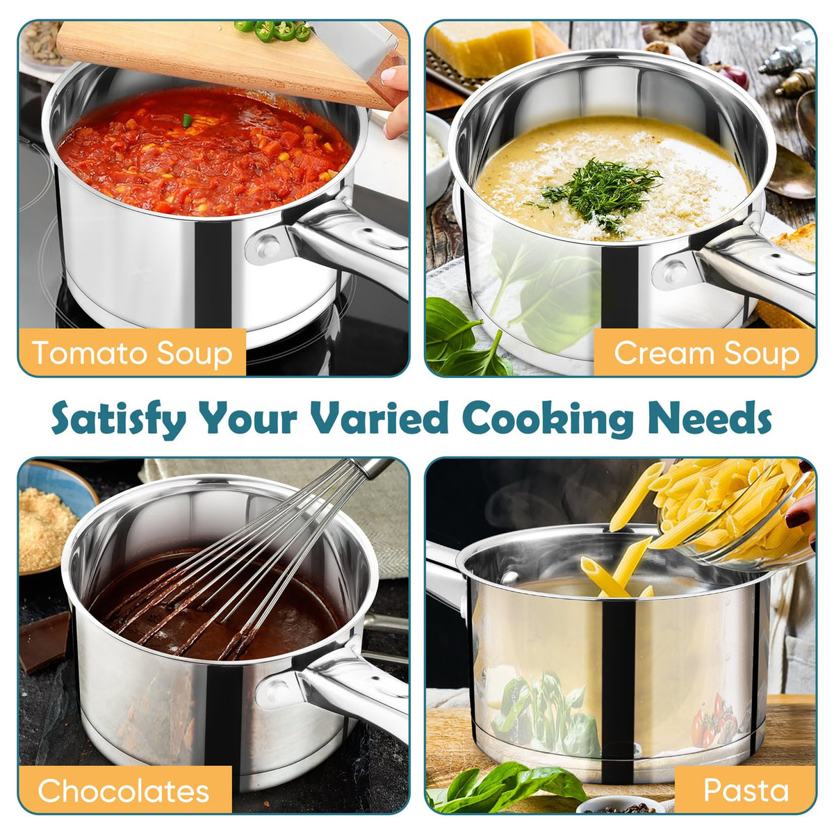 Vented lid releasing steam for safer, controlled cooking.