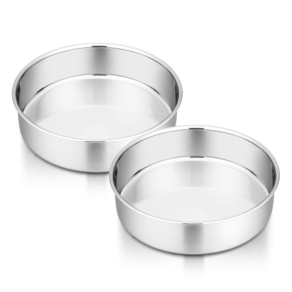 P&P CHEF 6-inch cake pan set full view, ideal for layered cakes.
