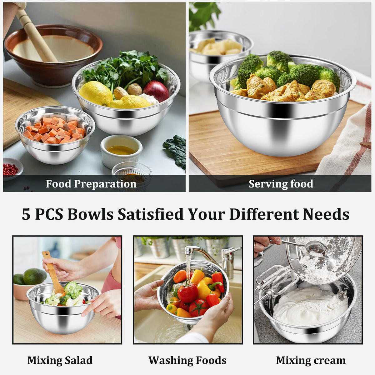 P&P CHEF airtight lids prevent spills and help portion items.
