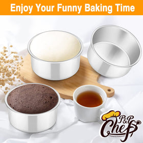 PP CHEF mini cake pan collection; perfect for birthday treats.