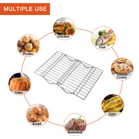 P&P CHEF rust resistant stainless steel rack for durable kitchen use