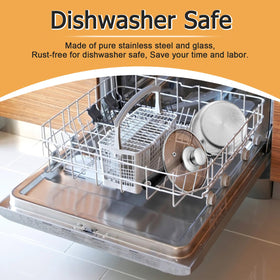 P&P CHEF 304 stainless steel body resists rust for everyday use.