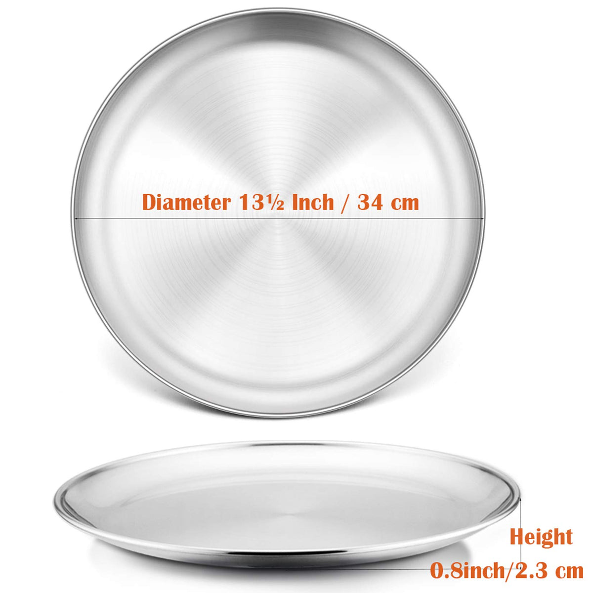 P&P CHEF stainless steel pan with brushed finish for easy release