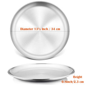 P&P CHEF stainless steel pan with brushed finish for easy release