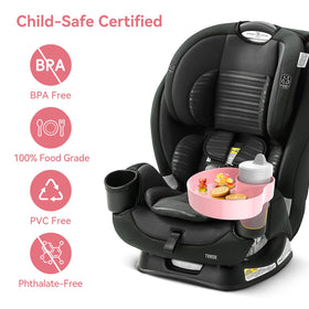 PPTSLID travel snack tray for kids pink offers on-the-go munching