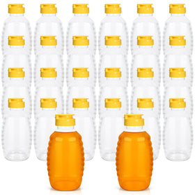 PPXHFV 24-pack honey bottles for organized kitchen storage and easy dispensing.