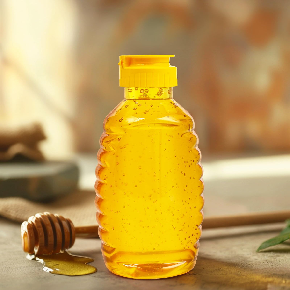 PPXHFV honey bottles in use at kitchen and pantry organization.