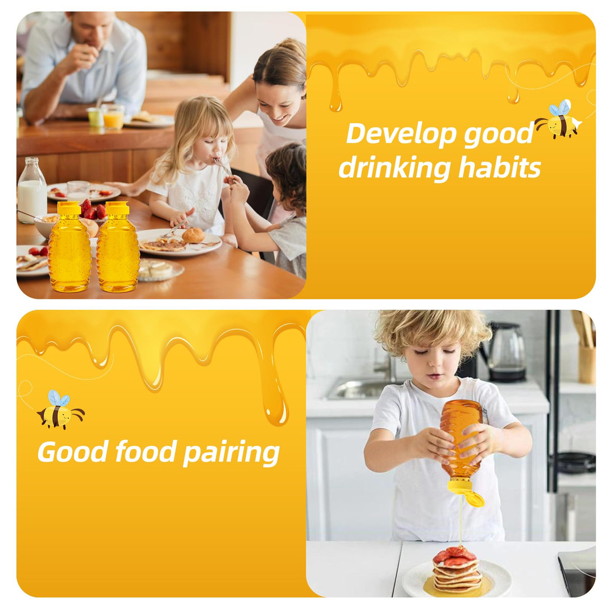PPXHFV honey storage solution helps share honey neatly and conveniently.