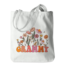 PQV Grammy tote bag with musical pattern for daily shopping