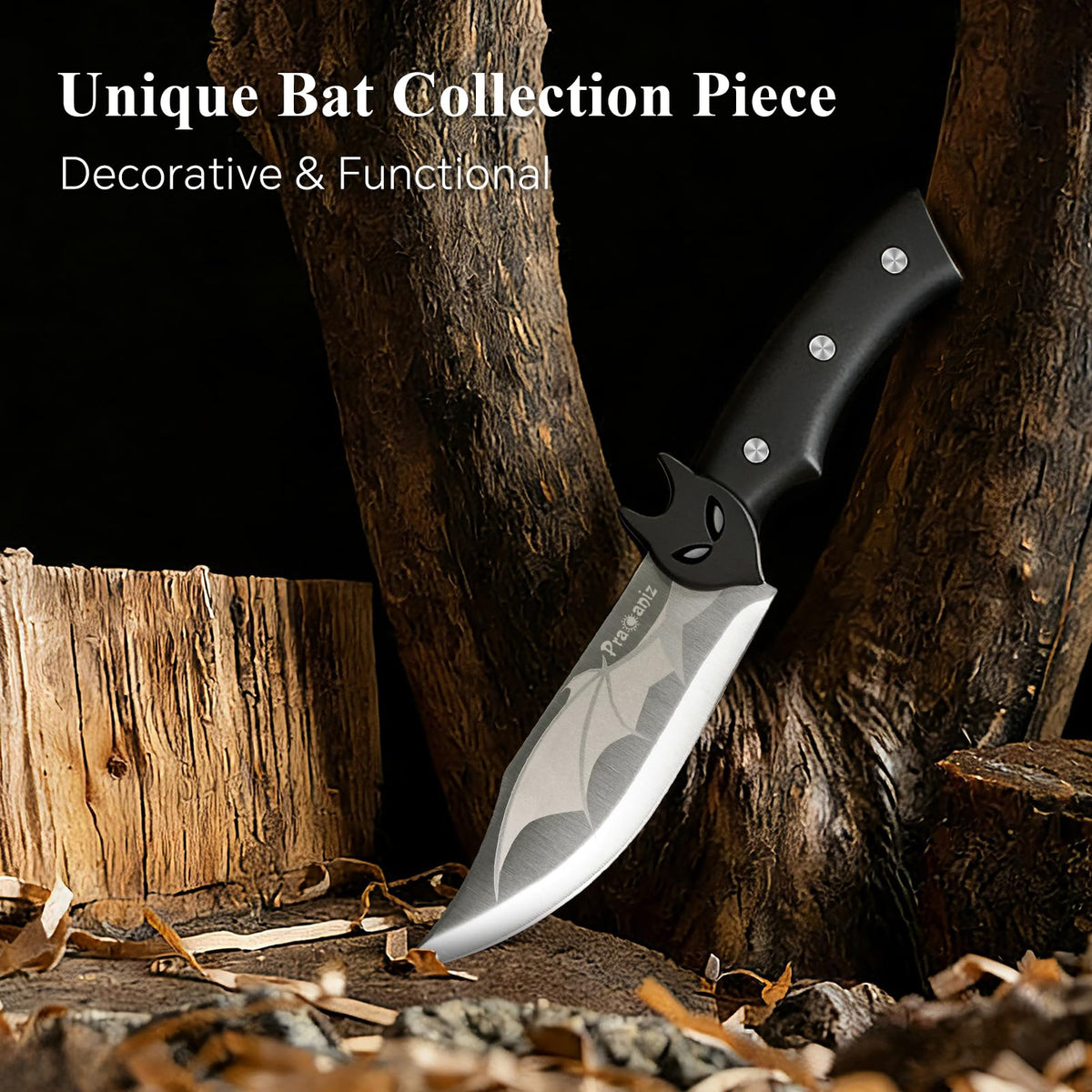 Pracaniz Bat Design Knife slicing fruit demonstrates practical kitchen performance