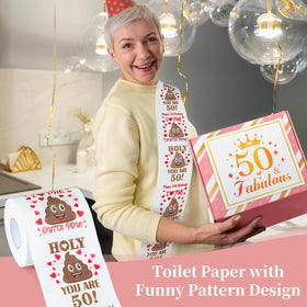 Pradnel 50th birthday card for her with cheerful, heartfelt messages