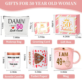 Pradnel 50th birthday decorations set helps create a festive party atmosphere