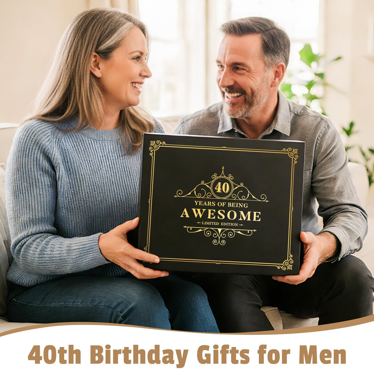 Pradnel elegant black gift box—gift-ready presentation with golden lettering.