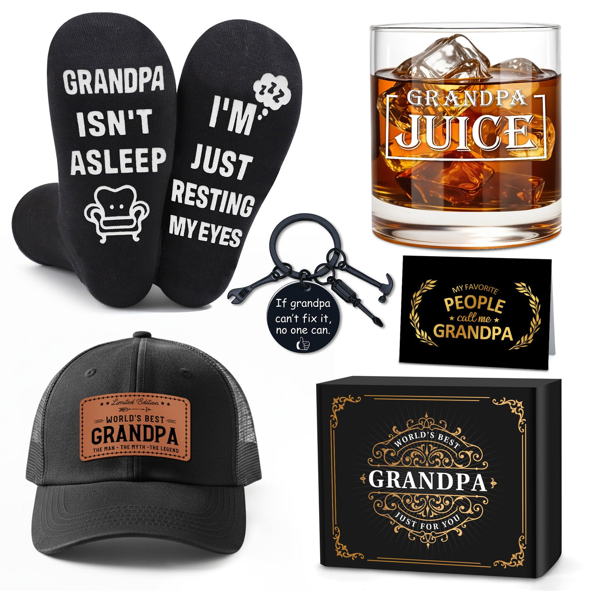 Pradnel grandpa gift set wine glass shows durable lead-free design ideal for toasts