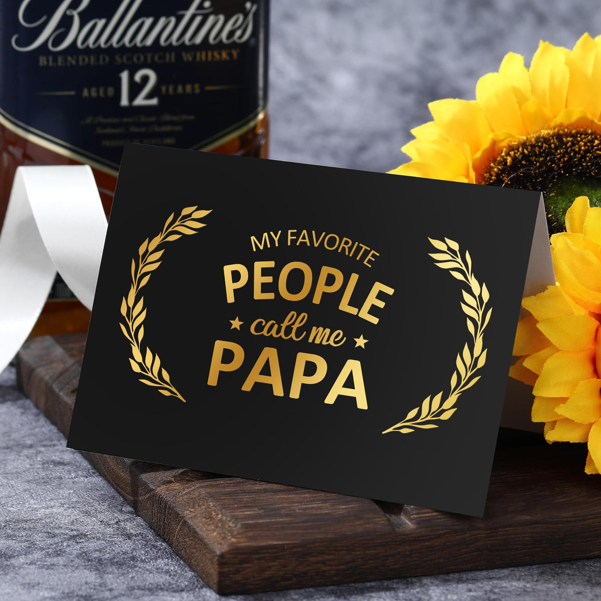 Pradnel papa gifts greeting card, blank inside for a personal message