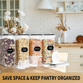 PRAKI 20 chalkboard labels and marker simplify organization and quick notes.