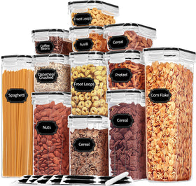 PRAKI airtight containers set on countertop for easy pantry access