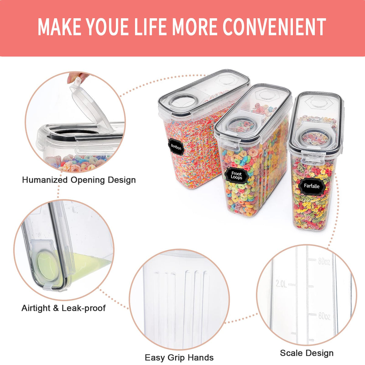 Translucent Praki container lets you see contents at a glance.