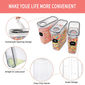 Translucent Praki container lets you see contents at a glance.