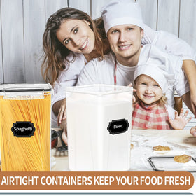 PRAKI clear plastic storage for flour and sugar with visibility
