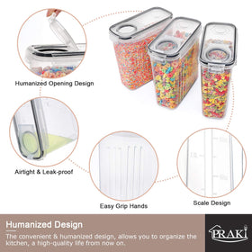 PRAKI dishwasher-safe containers simplify cleaning after busy days.