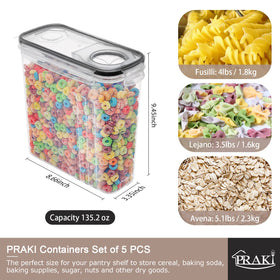 PRAKI easy-pour design for mess-free serving and controlled portions.